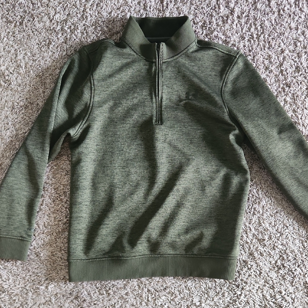 Under Armour Green Zip Up Sweater